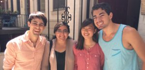 Matt Poder, Jael Villalobos, Rebecca Yuan Feng, Mel Perella-Savarese spent their summers volunteering at L'Arche Greater Washington, D.C. Photo by Bethany Keener